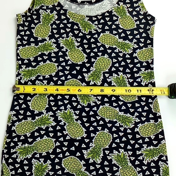 Divided by H&M Women's XS Mini Tank Dress Pineapple Pattern - Picture 3 of 9